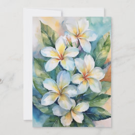 Maui Plumeria Feestdagenkaart