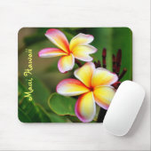 Maui Plumeria Flowers Mousepad Muismat (Met muis)