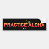 Maui Practice Aloha Lava Shaka (Hang los) Bumpersticker (Voorkant)