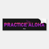 Maui Practice Aloha PurpleRay Shaka (losse hangen) Bumpersticker (Voorkant)