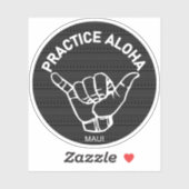 Maui - Praktijk Aloha Tribal Shaka (Hang los) Sticker (Vel)
