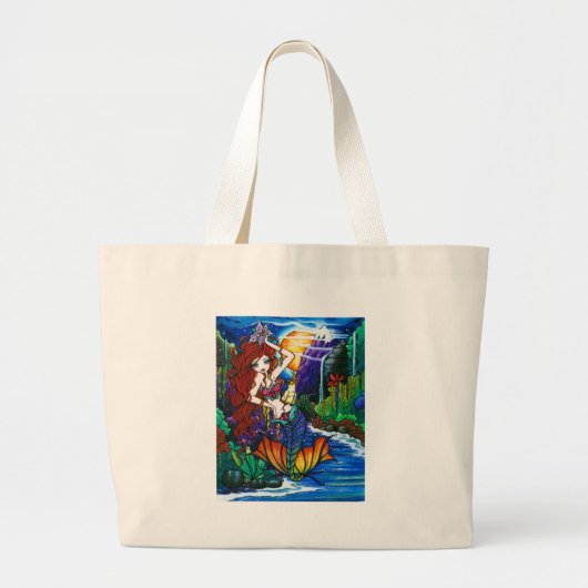 Maui Princess Mermaid Fairy Cockato-Canvas tas (Voorkant)