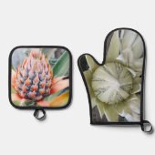 Maui Protea & Pineapple Hot Pads Ovenwant & Pannenlap Set (Voorkant)