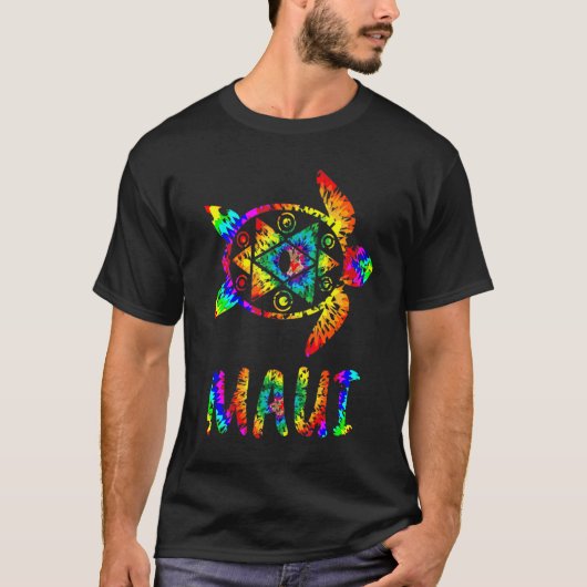 Maui Psychedelic Zee Turtle Lover Save a Turtle T-shirt (Voorkant)