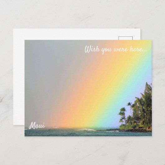 Maui Rainbow Briefkaart (Voorkant / Achterkant)