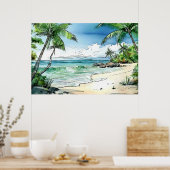 Maui Secret Beach Poster (Keuken)