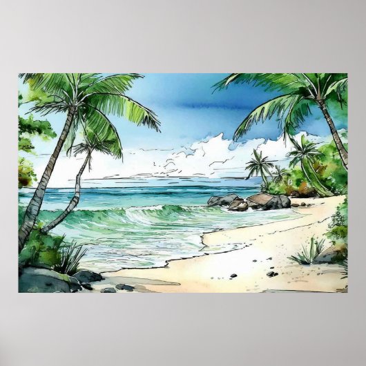 Maui Secret Beach Poster (Voorkant)