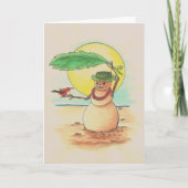 Maui Sneeuwman Kaart (Voorkant)