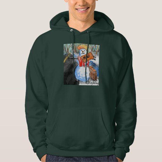 Maui Snowman Holiday Hoodie (Voorkant)