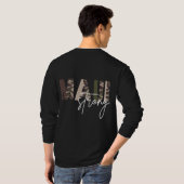 Maui Sterk Legerpatroon Lange Mouw T-shirt (Achterkant volledig)