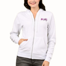 Maui Sterk Roze Leger Patroon Hoodie