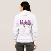 Maui Sterk Roze Leger Patroon Hoodie (Achterkant volledig)