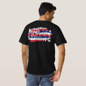 Maui Sterk Zwart Mannen T-shirt (Achterkant volledig)