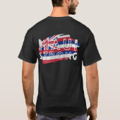 Maui Sterk Zwart Mannen T-shirt (Achterkant)