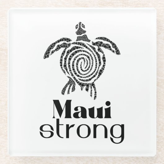 maui strong glazen onderzetter (Voorkant)