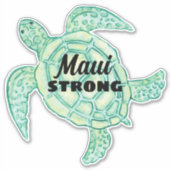 Maui Strong Zee schildpad Sticker (Voorkant)