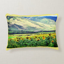 Maui Sunflower Accent Pillow