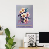 Maui Sunrise Plumeria Poster (Thuiskantoor)