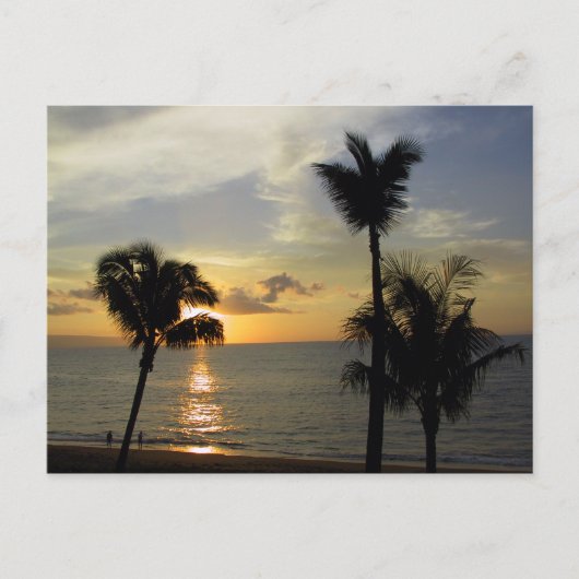 Maui Sunset 2 Briefkaart (Voorkant)