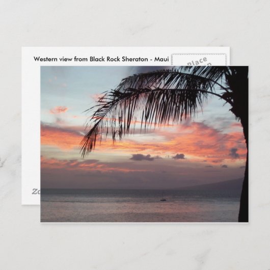 Maui Sunset Briefkaart (Voorkant / Achterkant)