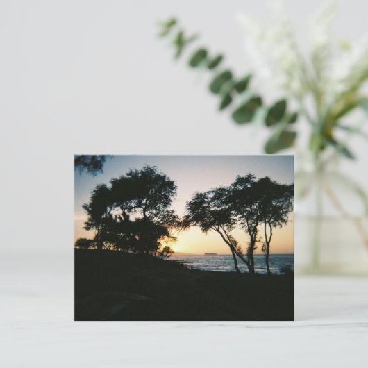 Maui Sunset Briefkaart (Staand voorkant)