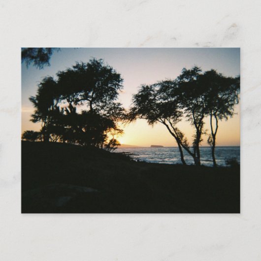 Maui Sunset Briefkaart (Voorkant)