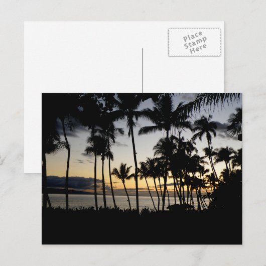 Maui Sunset Briefkaart (Voorkant / Achterkant)