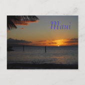 Maui Sunset Briefkaart (Voorkant)