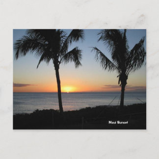 Maui Sunset Briefkaart