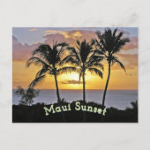 Maui Sunset Briefkaart (Voorkant)