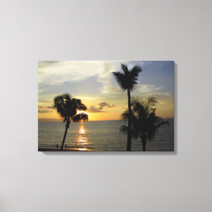 Maui Sunset Canvas Afdruk