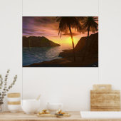 Maui Sunset Poster (Keuken)