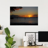 Maui Sunset Poster (Thuiskantoor)