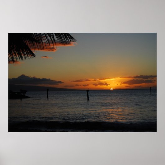 Maui Sunset Poster (Voorkant)
