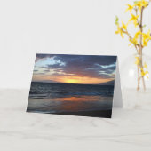 Maui Sunset Wenskaart Kaart (Gele Bloem)