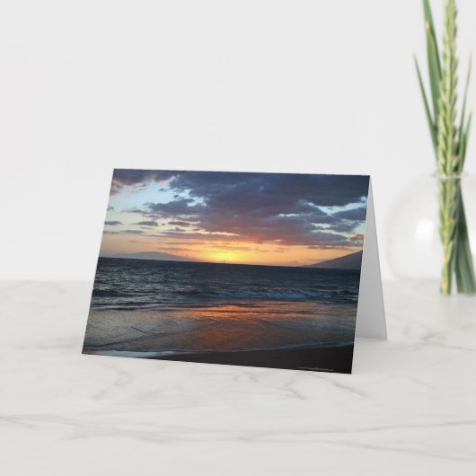 Maui Sunset Wenskaart Kaart (Voorkant)