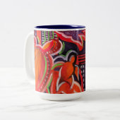 Maui Sunset Zee Turtles Tweekleurige Koffiemok (Voorkant links)