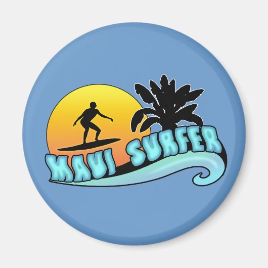 Maui Surfer Magneet (Voorkant)