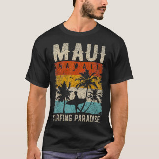 Maui Surfer Outfit Maui Kleding Maui Hawaii Souve T-shirt