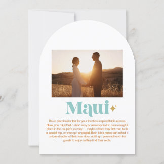 Maui-tabelnummer Kaart