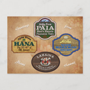 Maui Towns Briefkaart