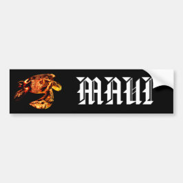 MAUI - Tribal Honu Lava Bumpersticker