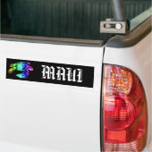 MAUI - Tribal Honu Rainbow Bumpersticker (Op Truck)
