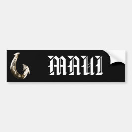 MAUI - Tribal Hook Bumpersticker