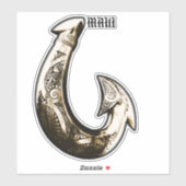 Maui Tribal Hook Sticker (Vel)