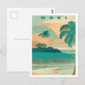  Maui Tropical Island Travel Briefkaart (Voorkant / Achterkant)