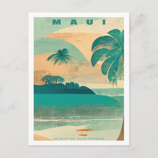  Maui Tropical Island Travel Briefkaart (Voorkant)