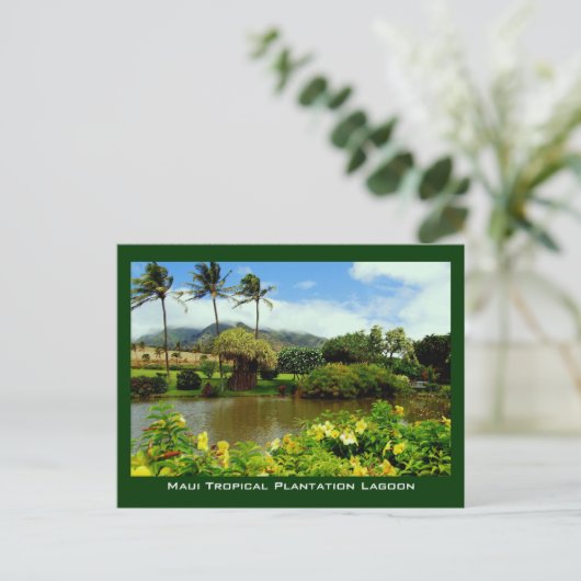 Maui Tropical Plantation Gardens Lagoon Briefkaart (Staand voorkant)