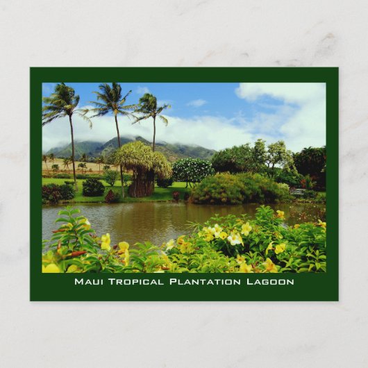 Maui Tropical Plantation Gardens Lagoon Briefkaart (Voorkant)