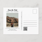 Maui Trouw QR Code Strand Save the Date Briefkaart (Achterkant)